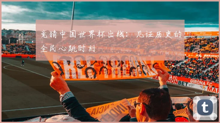 竞猜中国世界杯出线：见证历史的全民心跳时刻