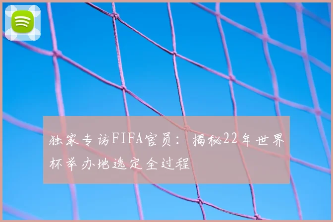 独家专访FIFA官员:揭秘22年世界杯举办地选定全过程